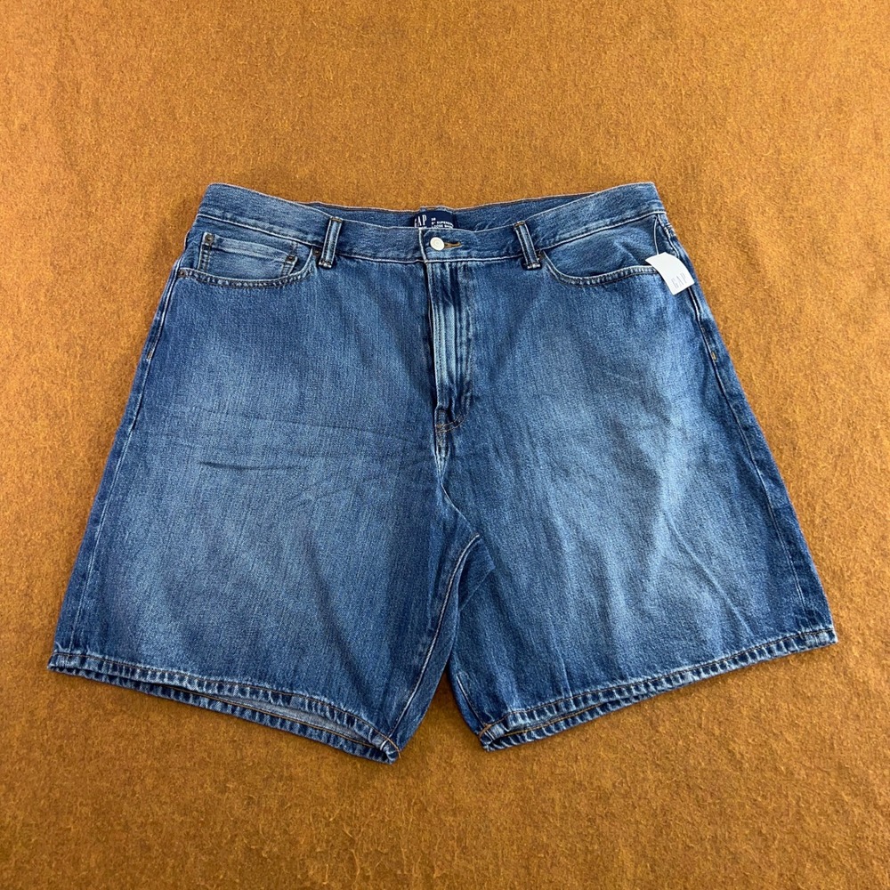 Gap Mens 38 Blue Supersoft Loose Denim Shorts NWT